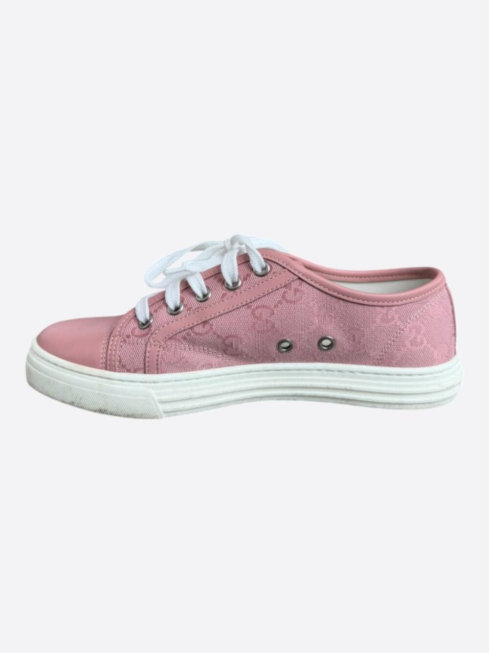 Gucci Pink GG Monogram Women's Sneaker - Picture 6 of 7